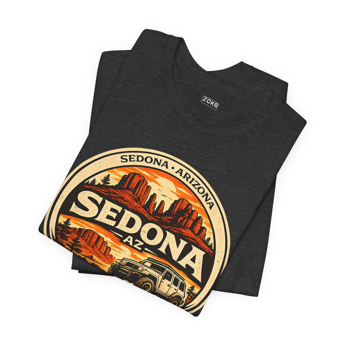 Sedona AZ Vintage Jeep T-Shirt — Red Rock Country Souvenir Tee