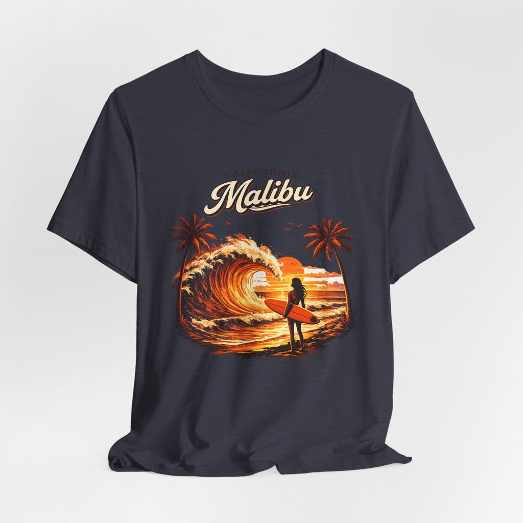 Malibu Surf Sunset T-Shirt — California Surfing Tee