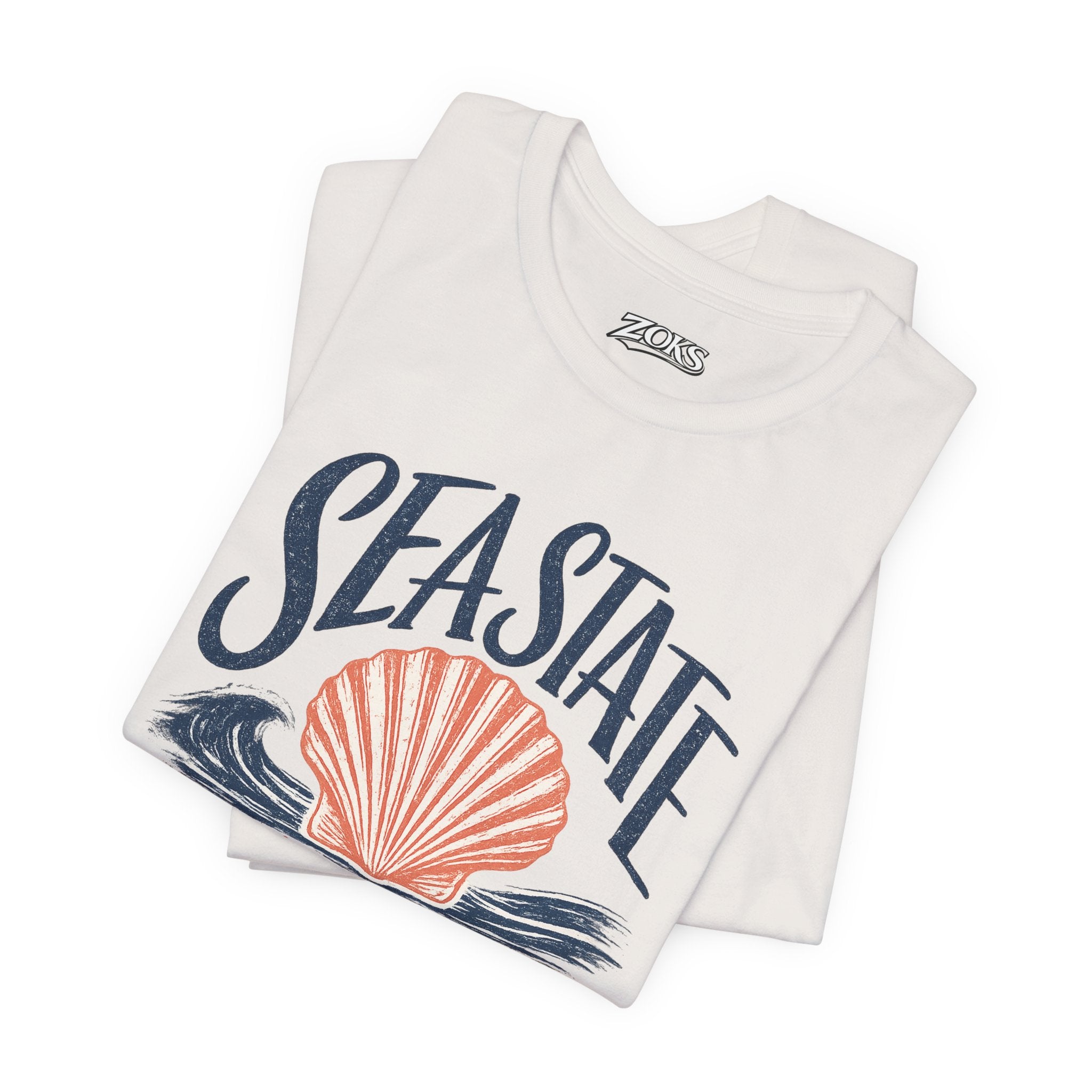 California Coast Shell Tee — Women's Sea State Graphic T-Shirt