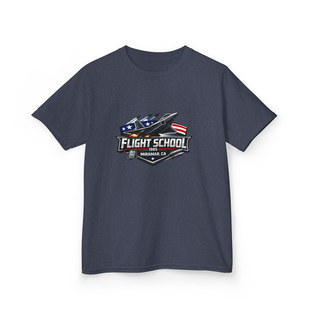 Kids T-Shirt — "Flight School" Jet Plane Graphic