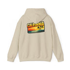 California Sunset Palm Tree Hoodie — Retro Beach Pullover