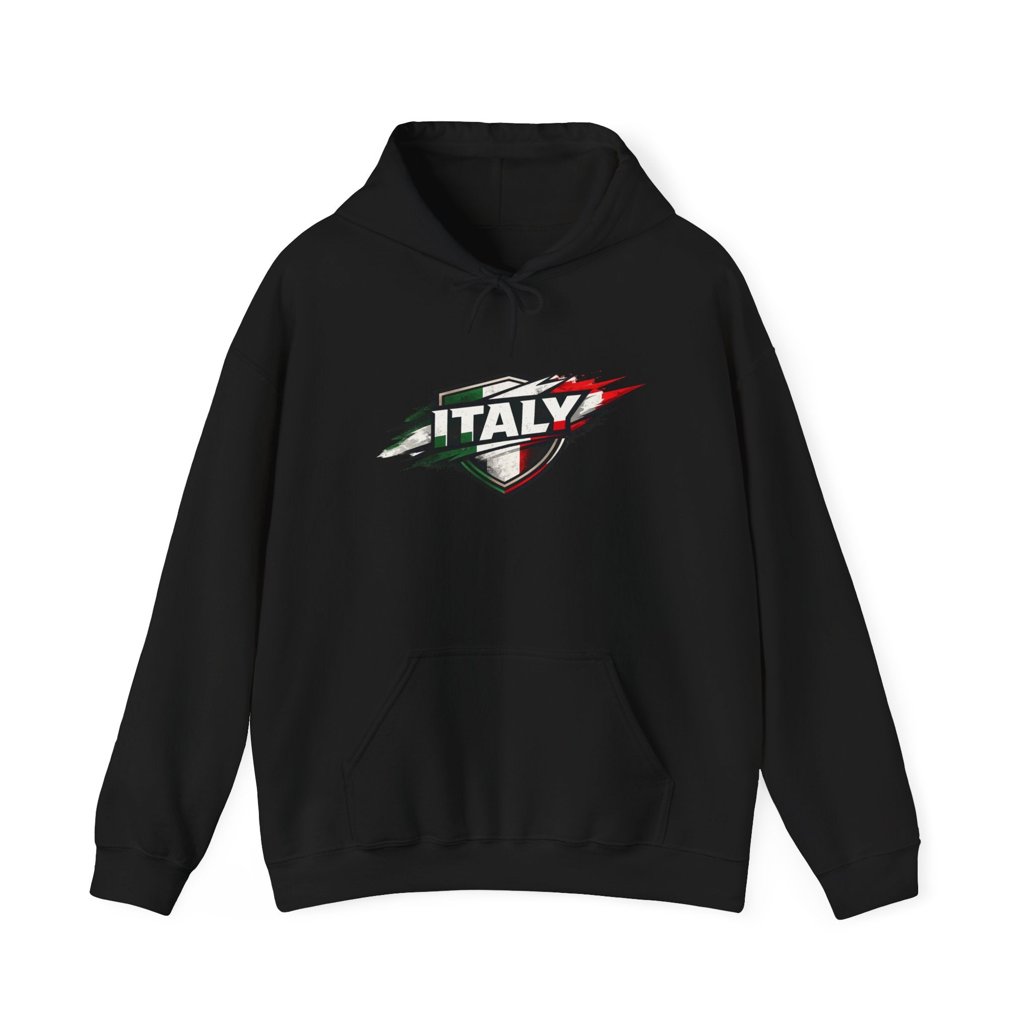 Italy Shield Hoodie — Italian Flag Racing Graphic Pullover