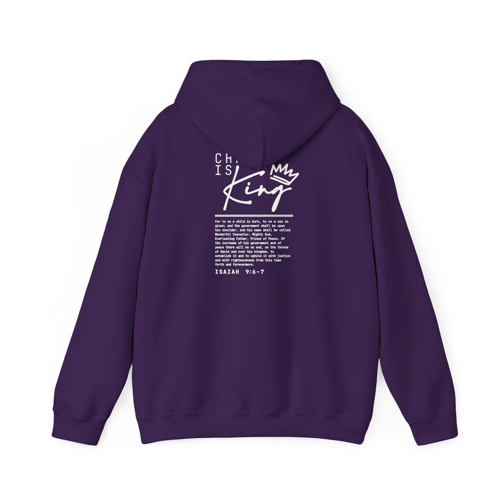 Christ is King Hoodie — Isaiah 9:6-7 Bible Verse Christian Sweatshirt