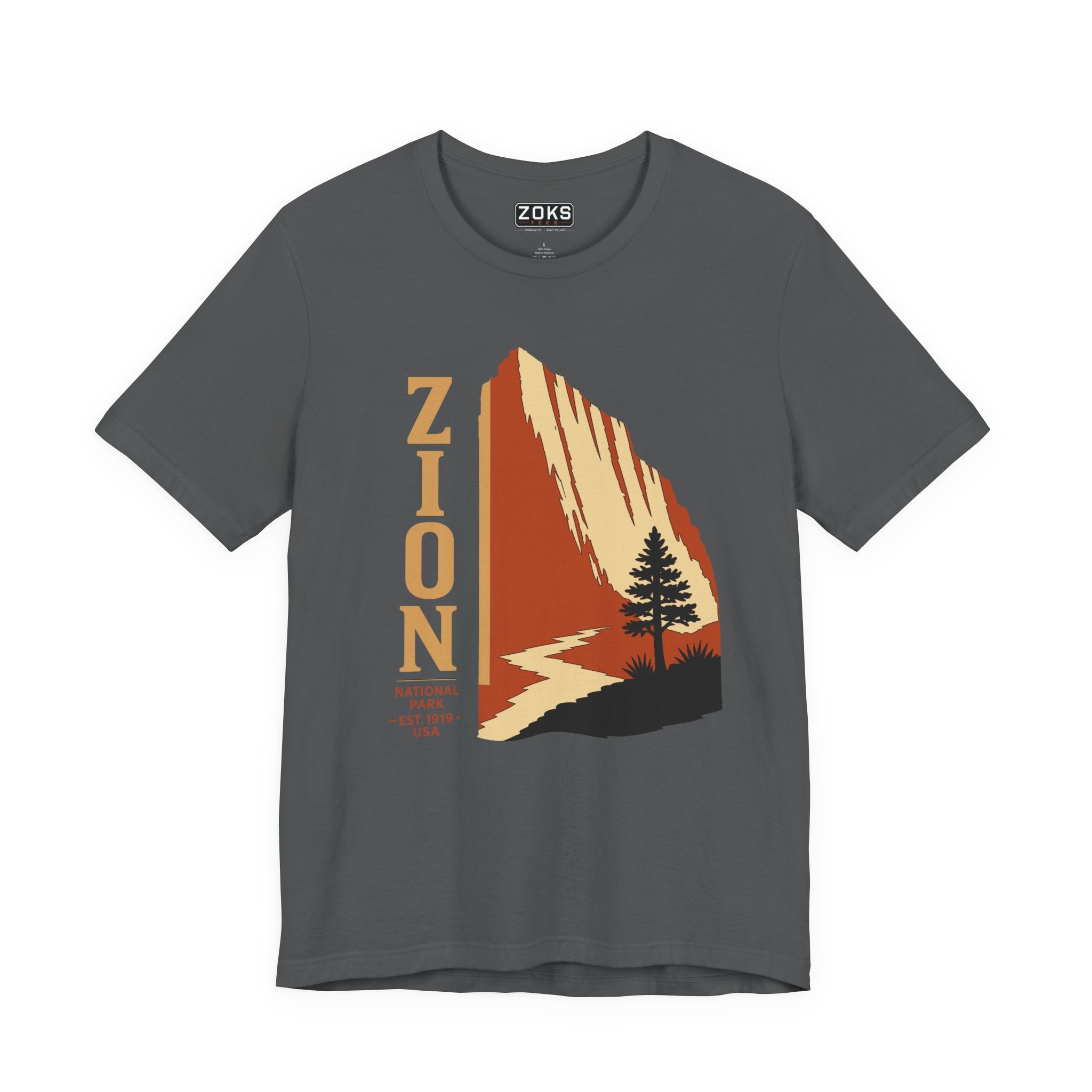 Zion National Park Vintage Sunset T-Shirt — Retro Hiking Tee