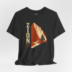 Zion National Park Vintage Sunset T-Shirt — Retro Hiking Tee