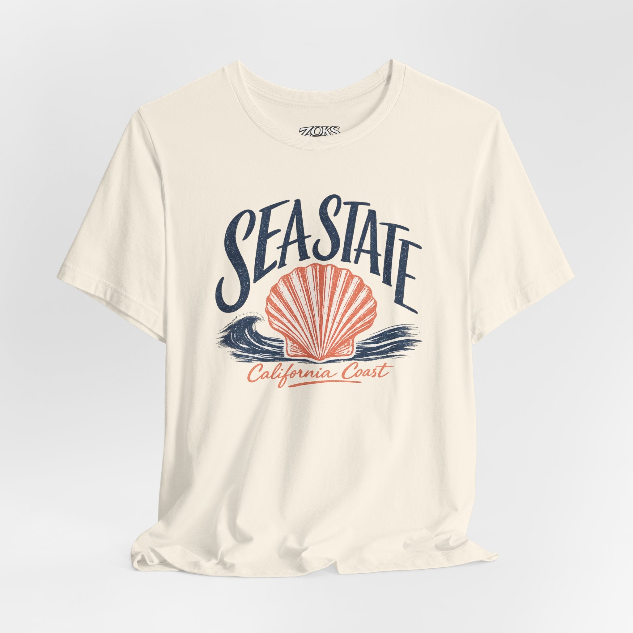 California Coast Shell Tee — Women's Sea State Graphic T-Shirt