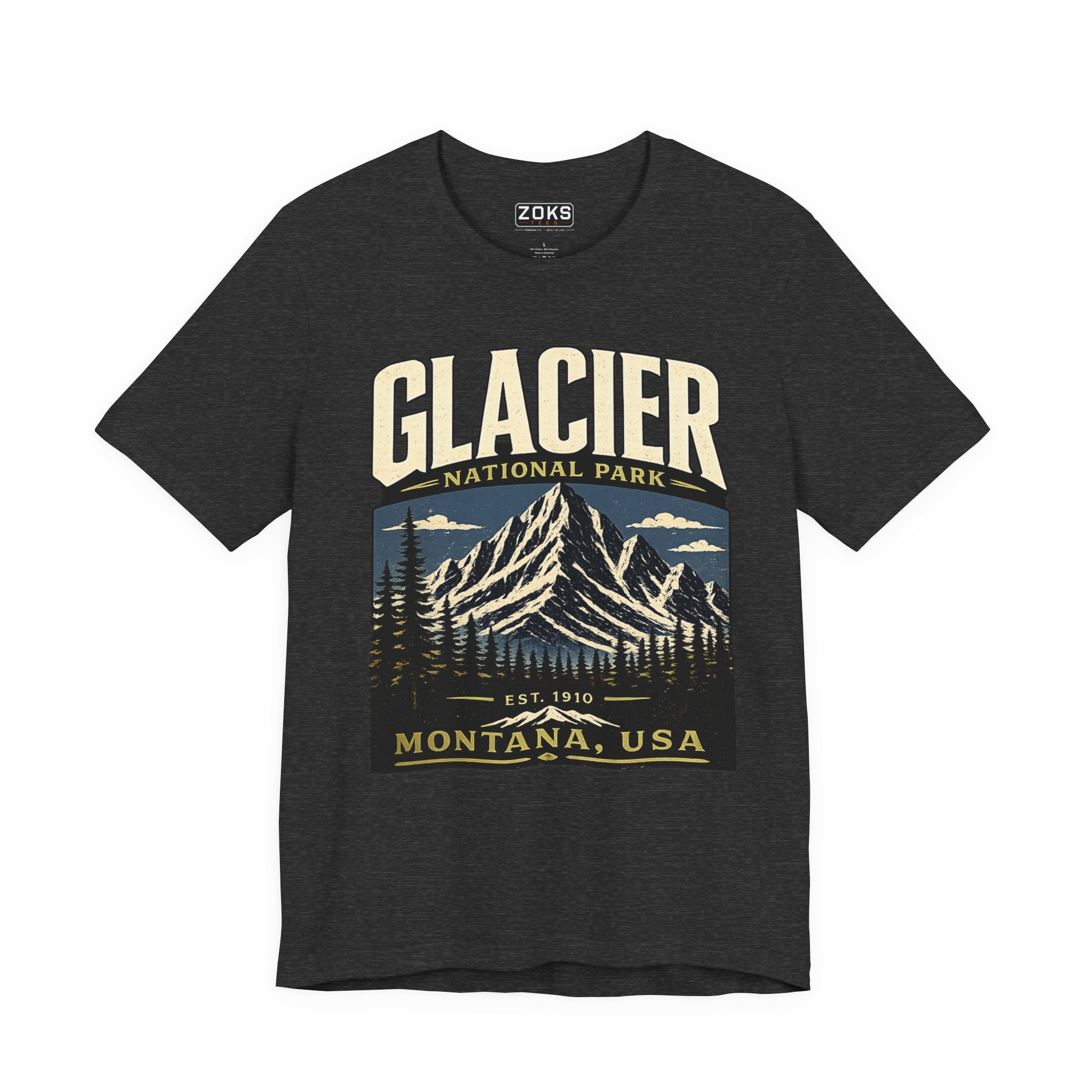 Glacier National Park Vintage Montana Mountain T-Shirt