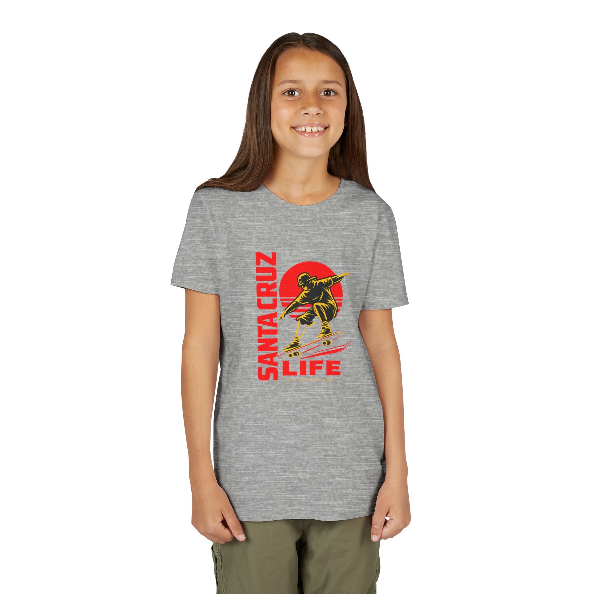 Santa Cruz Skateboard Youth Tee – “Santa Cruz Life” Graphic Shirt