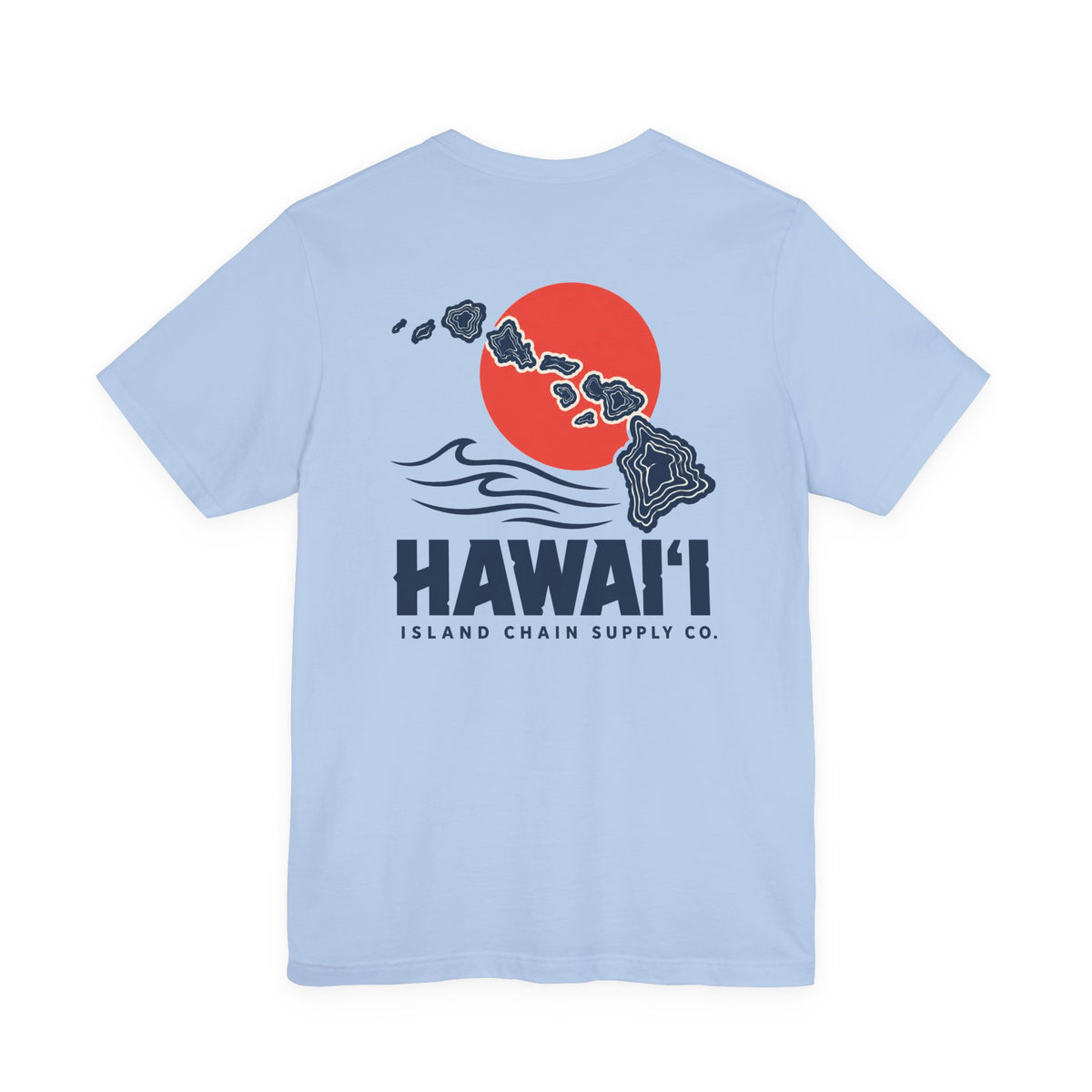 Hawai‘i Island Chain Supply Co. T-Shirt – Vintage Surf Map Graphic