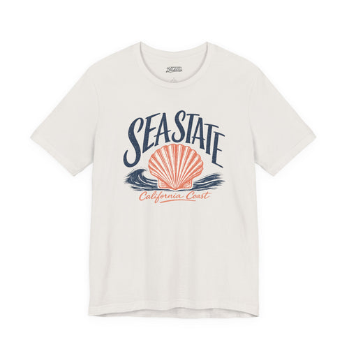 California Coast Shell Tee — Women's Sea State Graphic T-Shirt