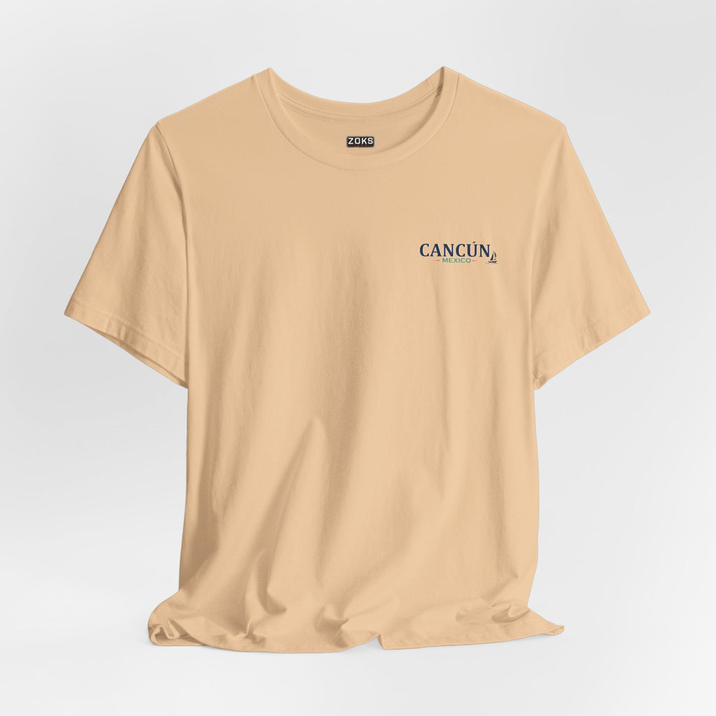 Cancún Mexico Sunset Sail T-Shirt — Beach Vacation Tee