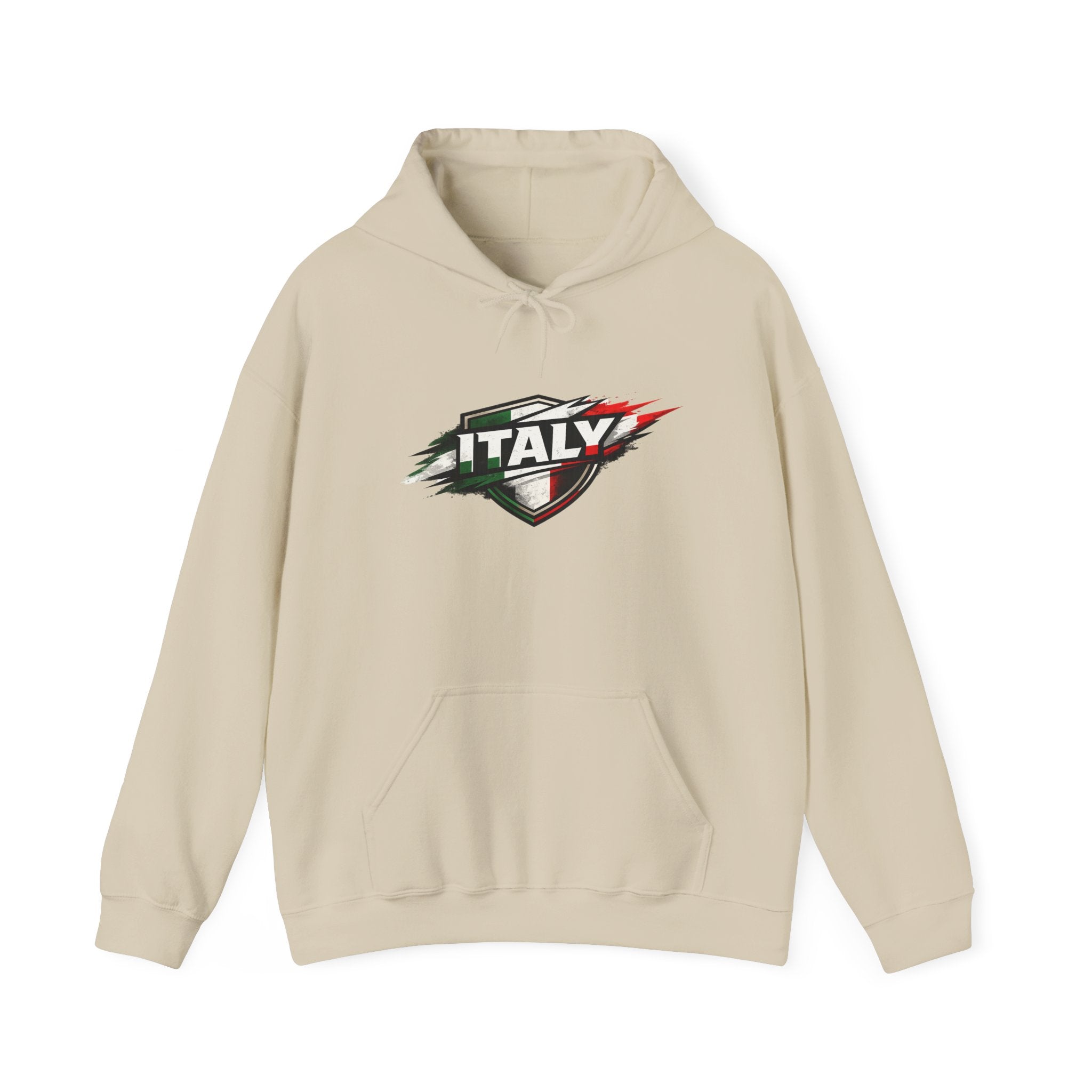 Italy Shield Hoodie — Italian Flag Racing Graphic Pullover