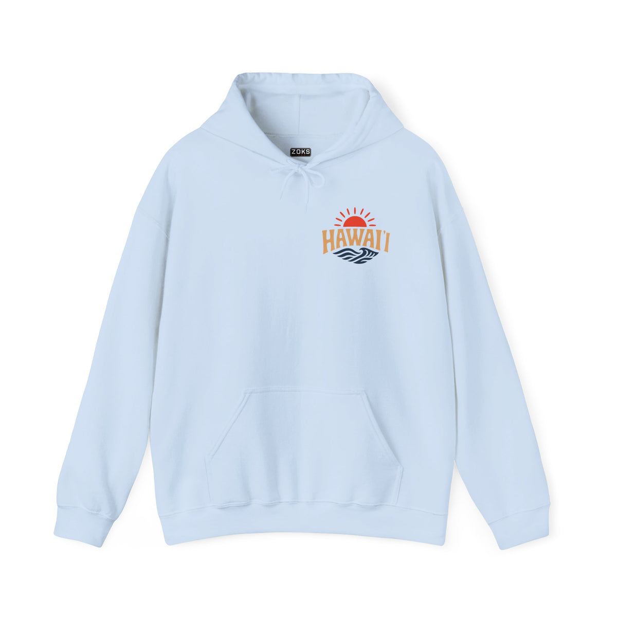 Hawai'i Lava Coast Surf Hoodie | Vintage Wave, Volcano & Palm Tree Graphic Sweatshirt