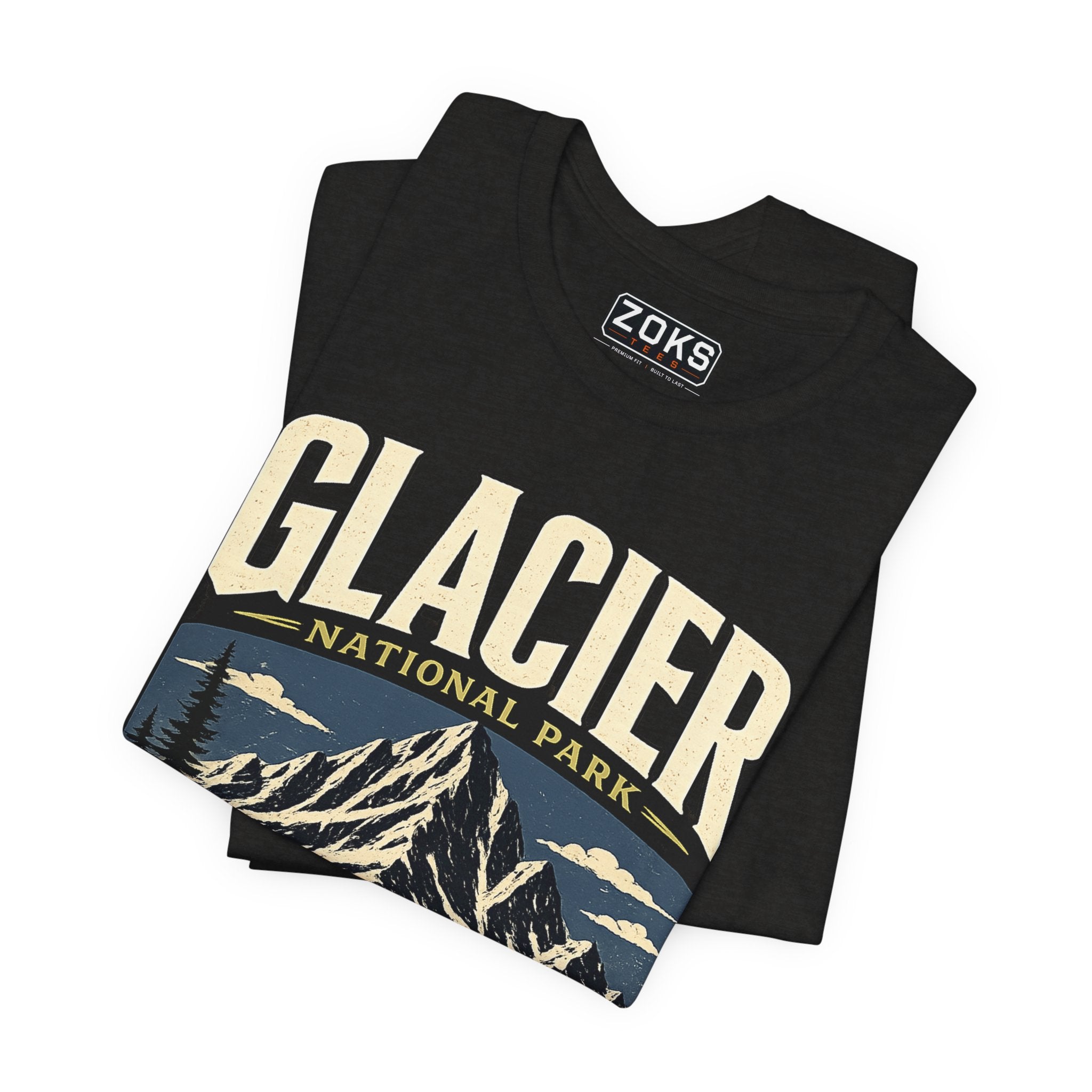 Glacier National Park Vintage Montana Mountain T-Shirt