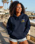 California Sunset Palm Tree Hoodie — Retro Beach Pullover