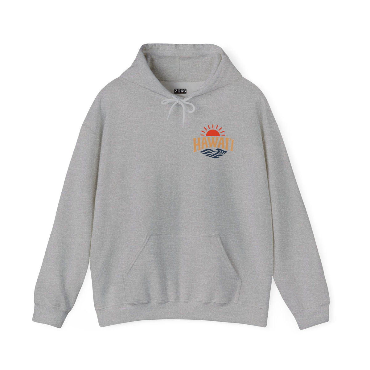 Hawai'i Lava Coast Surf Hoodie | Vintage Wave, Volcano & Palm Tree Graphic Sweatshirt