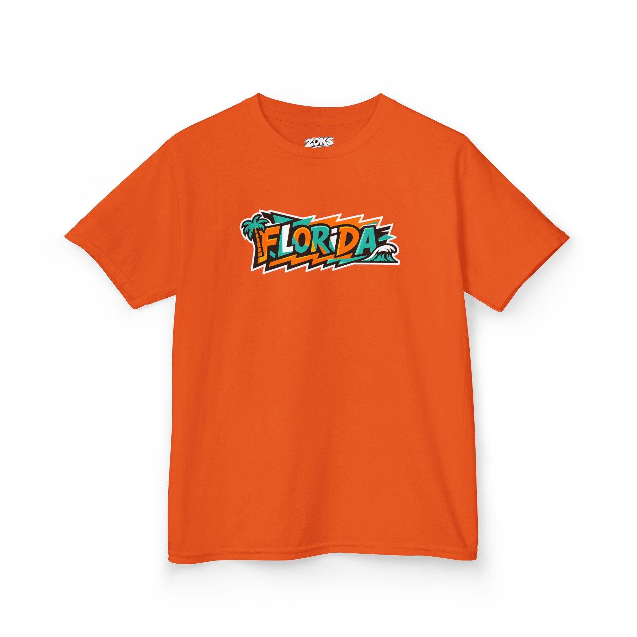 Florida Kids Tropical Beach Surf Tee — Kids Beach Vacation T‑Shirt