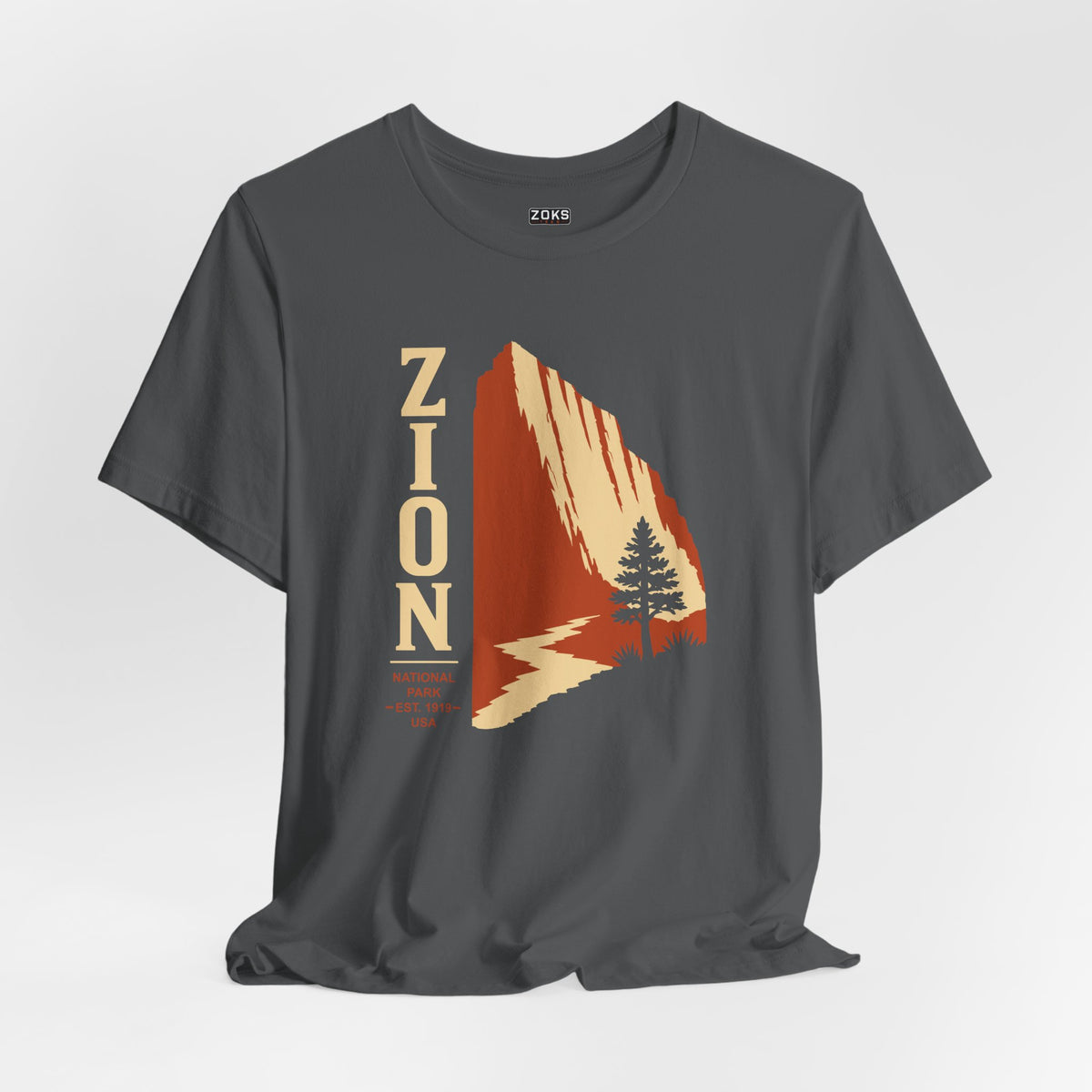 Zion National Park Vintage Sunset T-Shirt — Retro Hiking Tee