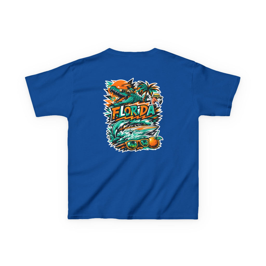 Kids Tropical Beach Surf T-Shirt — Florida Vacation Tee