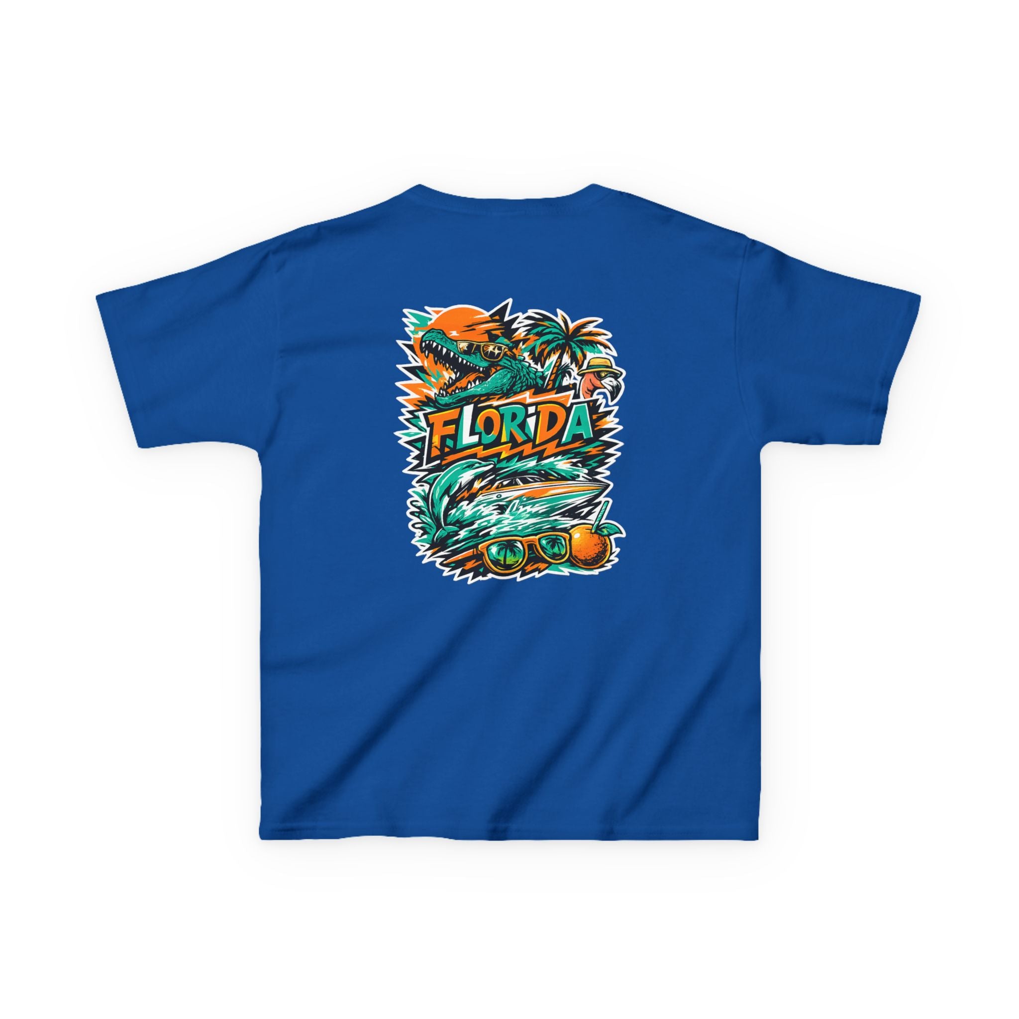 Kids Tropical Beach Surf T-Shirt — Florida Vacation Tee