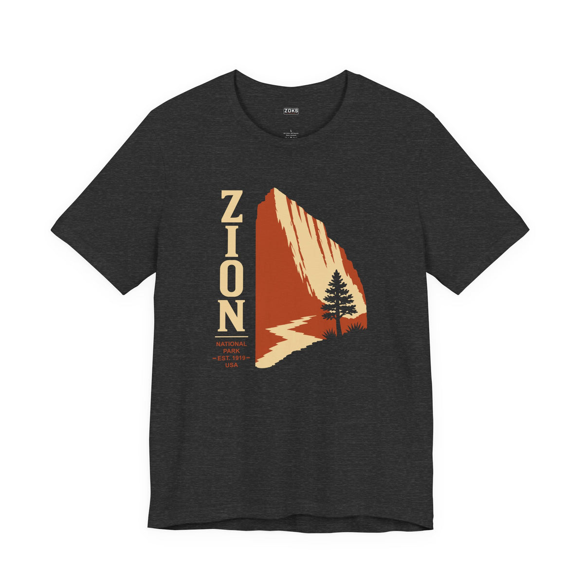 Zion National Park Vintage Sunset T-Shirt — Retro Hiking Tee
