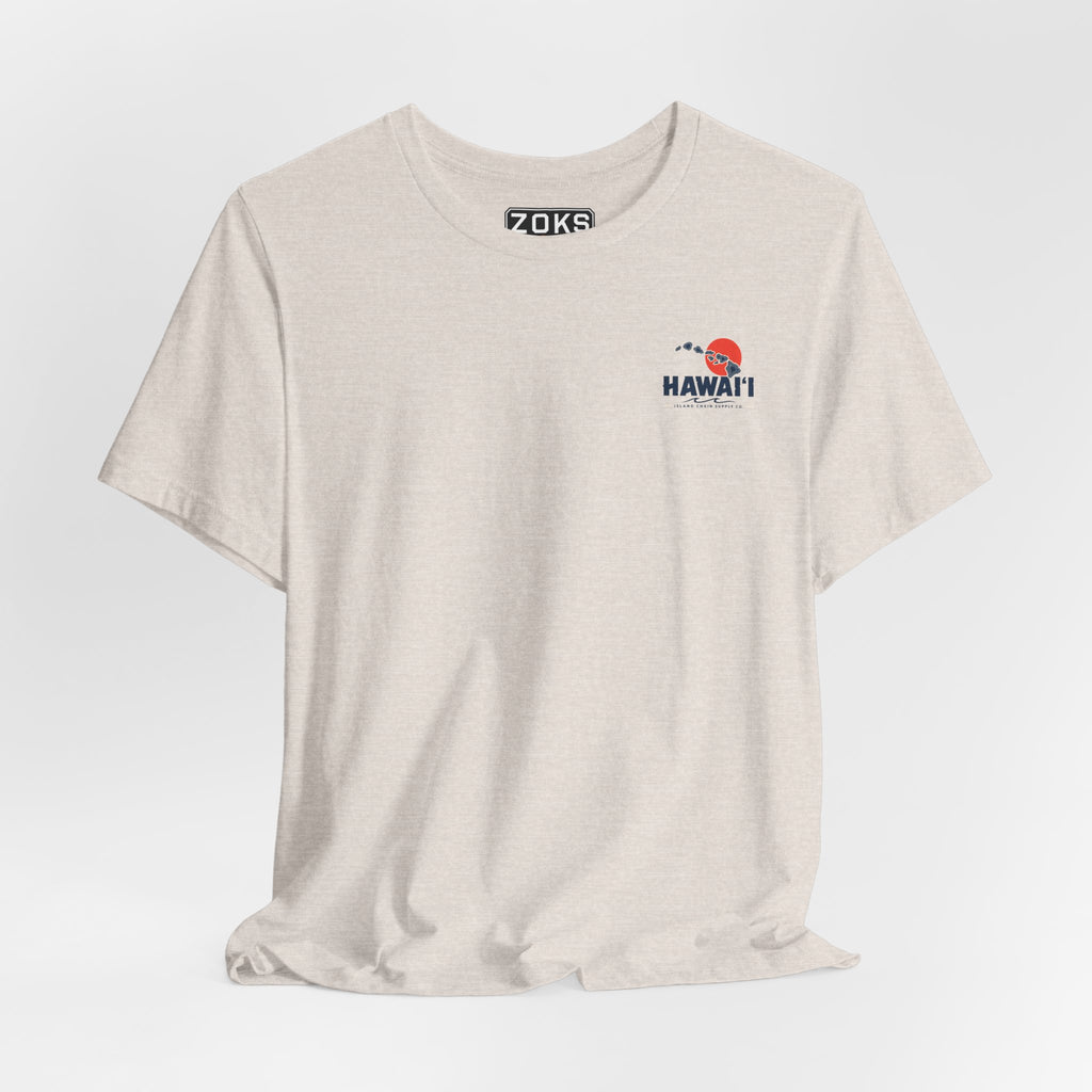 Hawai‘i Island Chain Supply Co. T-Shirt – Vintage Surf Map Graphic