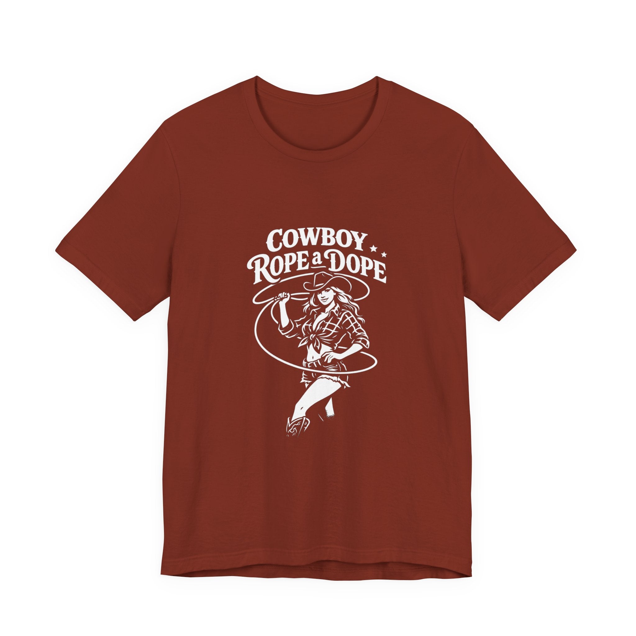 Cowboy Rope a Dope Graphic Tee — Retro Cowgirl Western T‑Shirt