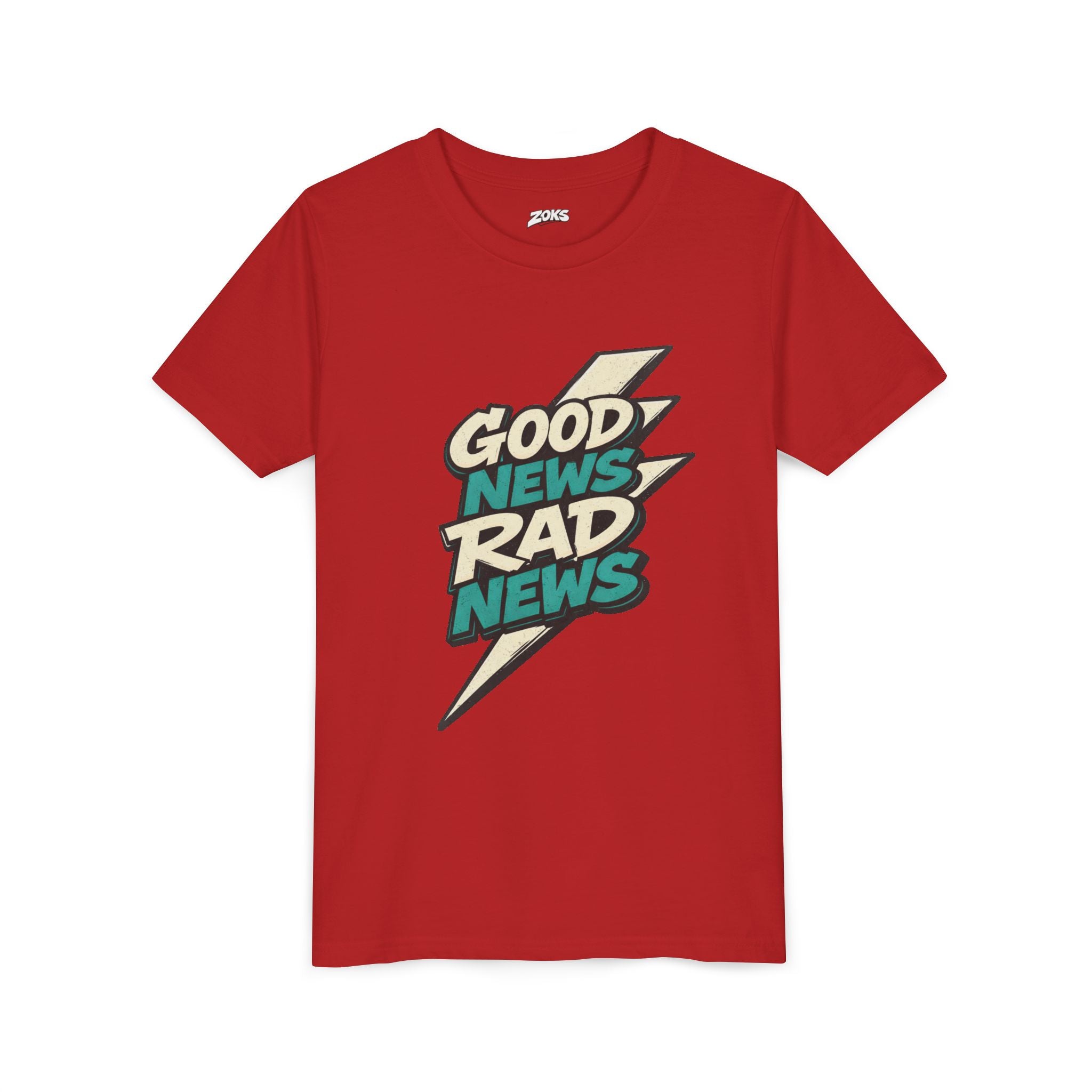 Good News Rad News Retro Lightning Youth Tee