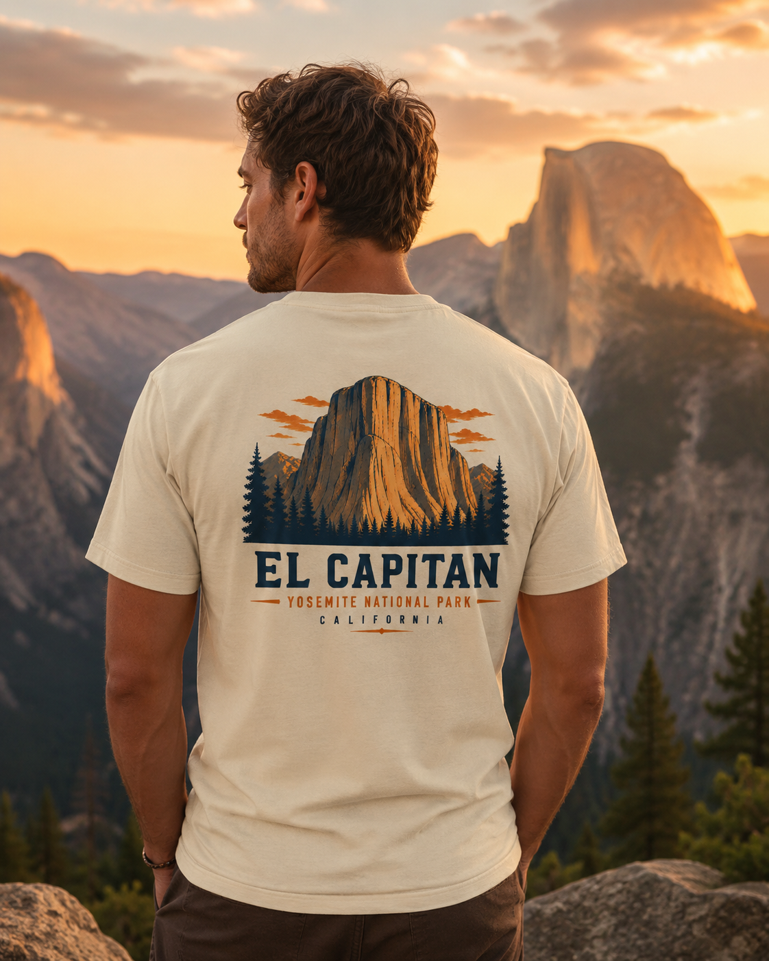 El Capitan Yosemite Vintage Outdoor Adventure T-Shirt