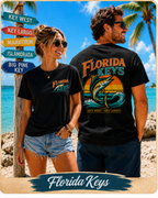 Florida Keys Marlin Sunset T-Shirt — Key West & Key Largo Fishing Tee